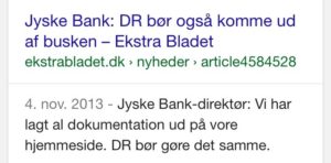 Skal svindler banker og jyske bank ligge alt frem som jyske bank selv beder Danmarks radio om i sagen om jyske bank hjælp med skatte svindel