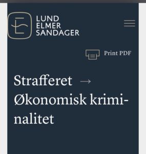 Advokaterne i Lund Elmer Sandager skal ikke sige de ikke kender straffe loven, når les.dk vælger at bruge falske låne oplysninger over for retten, for at skuffe i et retsforhold